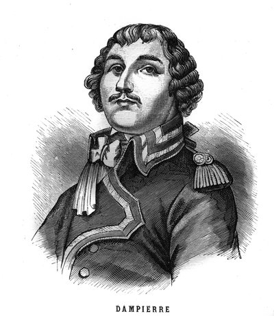 Ritratto di Auguste Picot de Dampierre (1756-1793), generale della Rivoluzione Francese. Incisione in "Les Illustrations De L