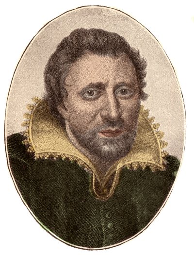 Ritratto di Ben Jonson (1572-1637), autore e drammaturgo inglese da French School