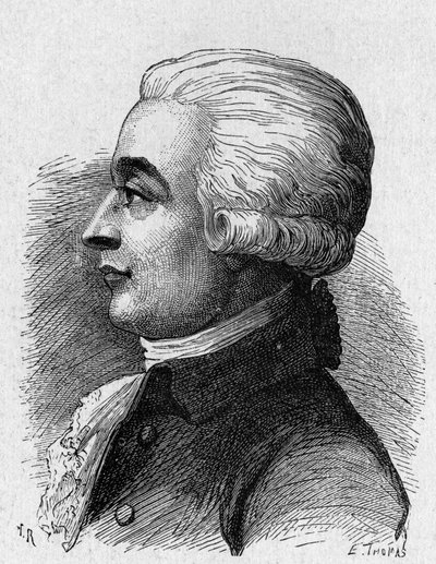 Ritratto di Blanchard (1709 - 1853), aeronauta francese - in "Album della Scienza; illustri studiosi; Grandi scoperte" 1896 da French School