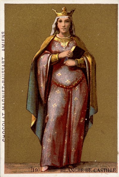 Ritratto di Bianca di Castiglia, Regina di Francia (1188-1252) da French School