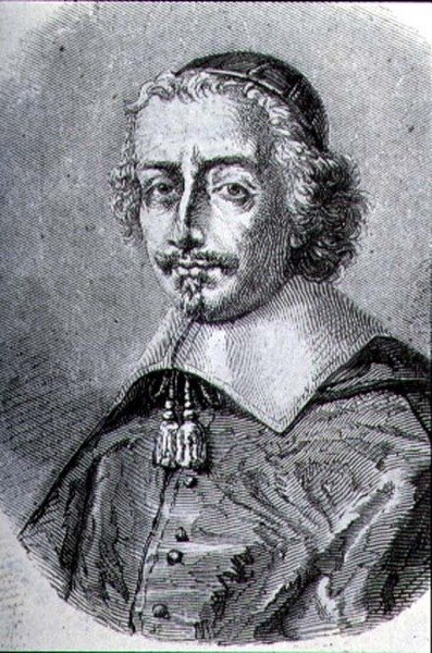 Ritratto del Cardinale Mazarin (1602-61) (incisione) da French School