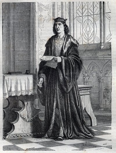 Ritratto del Cardinale Pietro Carafa o Caraffa futuro Papa Paolo IV (1476-1559) Incisione in 