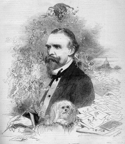 Ritratto di Cham (Amedee Comte de Noe detto) da French School