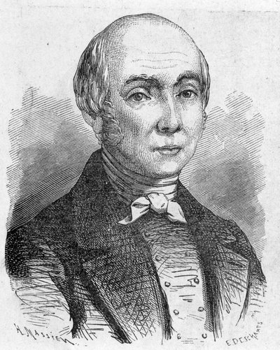 Ritratto di Charles Dallery (1754 - 1835) - in "Album della Scienza; studiosi illustri; Grandi scoperte" 1896 da French School