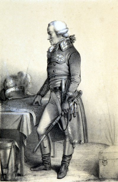 Ritratto di Charles François du Périer detto Dumouriez (1739-1823), generale francese. - in "Galerie historique de la Revolution Française" di Albert Maurin, ed. Parigi 1843 da French School
