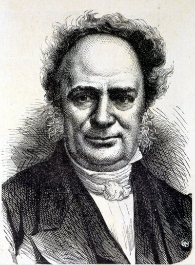 Ritratto di Charles Frederic Kuhlmann (1803 - 1881) - in "Album della Scienza; illustri studiosi; Grandi scoperte" 1896 da French School