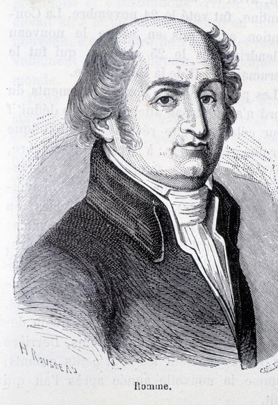 Ritratto di Charles Gilbert Romme, politico francese (1750-1795) - in "L