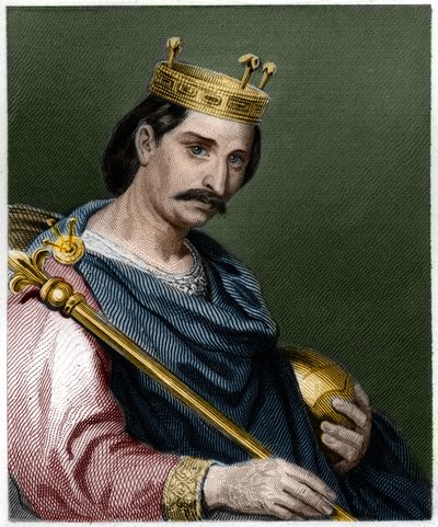 Ritratto di Carlo II il Calvo (823 - 877), Re di Francia - in 