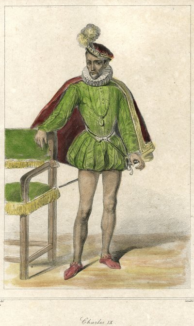 Ritratto di Carlo IX (1550 - 1574), Re di Francia da French School