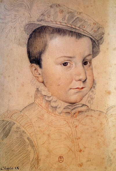 Ritratto di Carlo IX bambino da French School