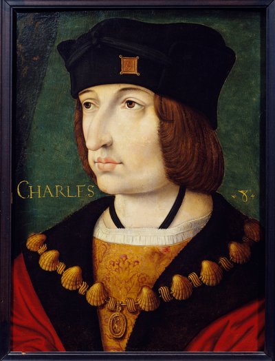 Ritratto di Carlo VIII, figlio di Luigi XI da French School