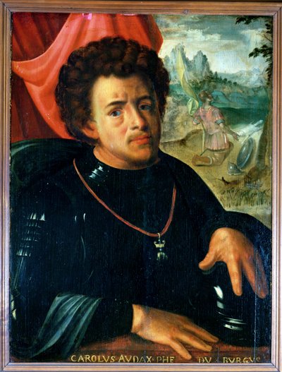 Ritratto di Carlo il Temerario, Duca di Borgogna (1433-77) da French School