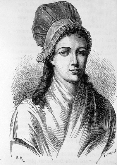 Ritratto di Charlotte Corday (1768 - 1793) - in "L