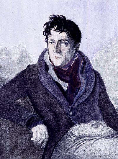 Ritratto di Chateaubriand. Incisione del XIX secolo da French School