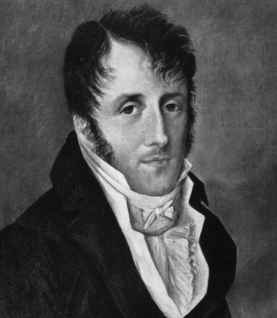Ritratto di Chateaubriand. Incisione del XIX secolo da French School