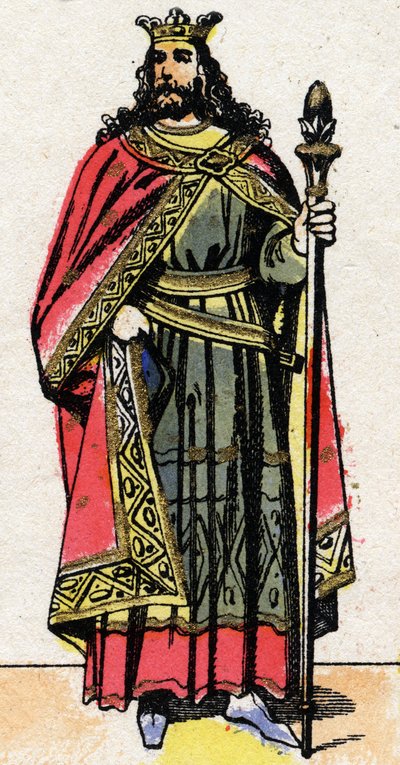 Ritratto di Childeberto II (ca. 570 - 596), Re di Austrasia da French School