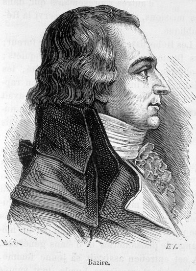 Ritratto di Claude Basire o Bazire (1764-1794), politico francese - in “L