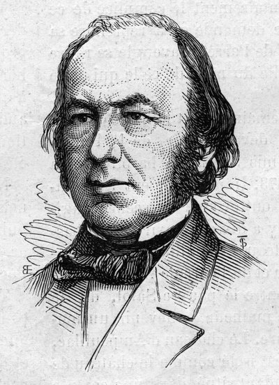 Ritratto di Claude Bernard (1813-1878), fisiologo medico e accademico francese. Incisione in 