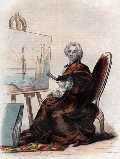 Ritratto di Claude Joseph Vernet (1714-1789), pittore francese da French School