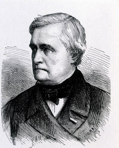 Ritratto di Claude Pouillet, fisico francese (1790 - 1868) - in "Album della Scienza; illustri scienziati; Grandi scoperte" 1896 da French School