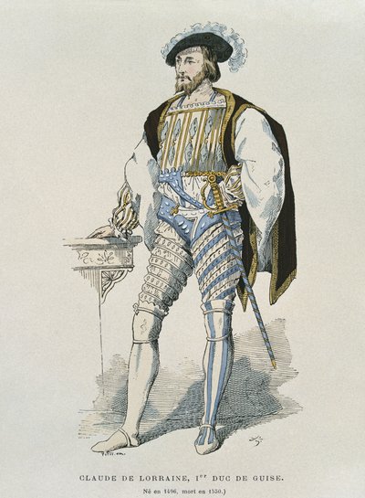 Ritratto di Claudio di Lorena (1496-1550) Duca di Guisa da French School