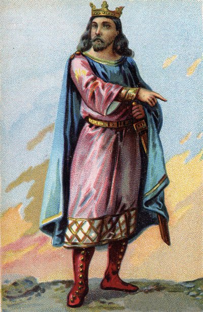 Ritratto di Clotario II, Re dei Franchi (584-629). da French School