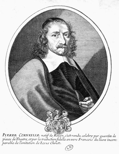 Ritratto di Corneille. Incisione del XIX secolo. da French School