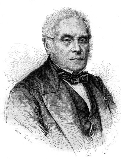 Ritratto di Daniel Francois Esprit Auber (Daniel-Francois-Esprit) (1782-1871), compositore francese. Incisione del 1867-1868 da French School