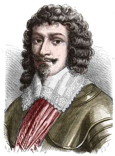 Ritratto del Duca Enrico II di Montmorency (1595-1632). Incisione della fine del XIX secolo da French School