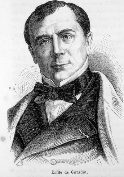 Ritratto di Emile de Girardin (1806-1881), pubblicista e politico francese, fondatore della stampa moderna da French School