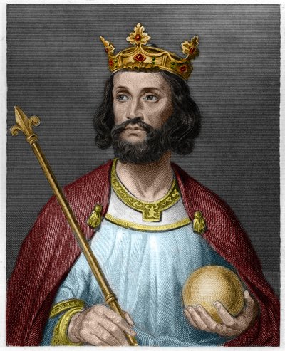 Ritratto di Eudes, Conte di Parigi e Troyes, poi Re di Francia - in 