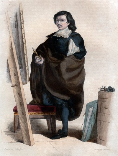 Ritratto di Eustache Le Sueur (1617-1655), pittore francese da French School