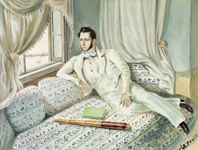 Ritratto di Ferdinand de Lesseps al tempo del suo vice consolato ad Alessandria, c.1832 da French School