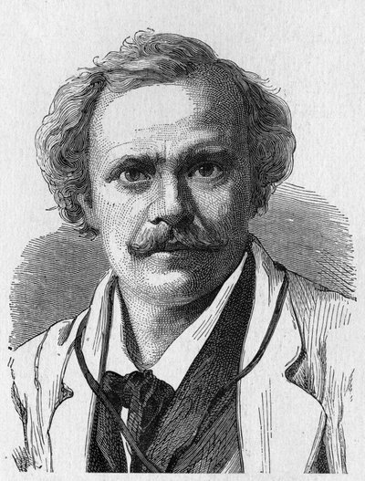 Ritratto di Félix Nadar (1820 - 1910) - in "Album della Scienza; illustri studiosi; Grandi scoperte" 1896. da French School
