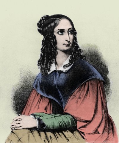 Ritratto di Flora Tristan, nonna di Gauguin, 1839 da French School