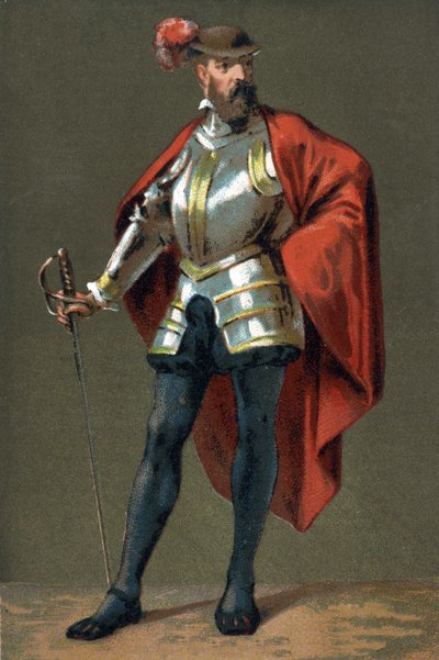 Ritratto di Francisco Pizarro (Francois Pizarre) da French School