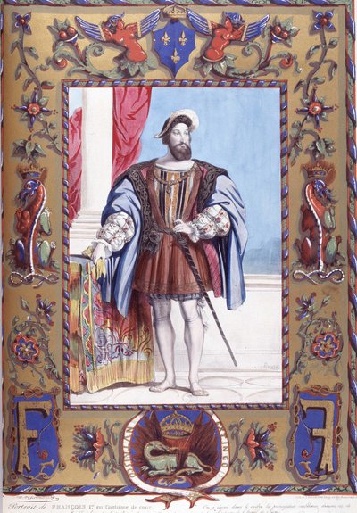 Ritratto di Francesco I in costume di corte da French School