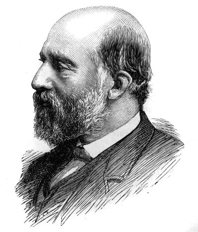 Ritratto di Francois Ferdinand Philippe, Principe di Joinville (1818-1900). Incisione in "Le Monde Illustré", 26 giugno 1886. da French School