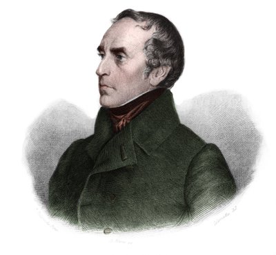 Ritratto di François Guizot (1787-1874), storico e statista francese. in "LIBRE DES SPEAKERS" di Louis de Cormenin Timon. 1842. Collezione privata da French School