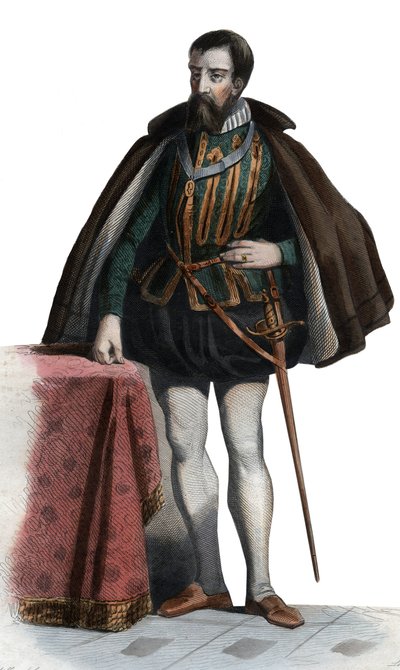 Ritratto di Francesco I di Lorena (1519-1563), Duca di Guisa, Duca di Aumale, soldato e politico francese da French School