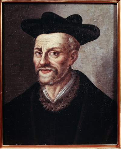 Ritratto di François Rabelais da French School