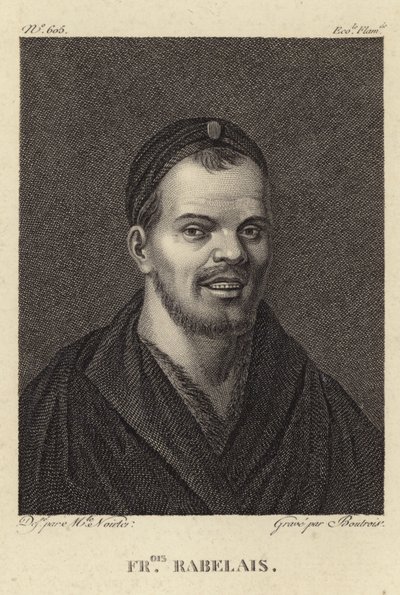 Ritratto di François Rabelais da French School