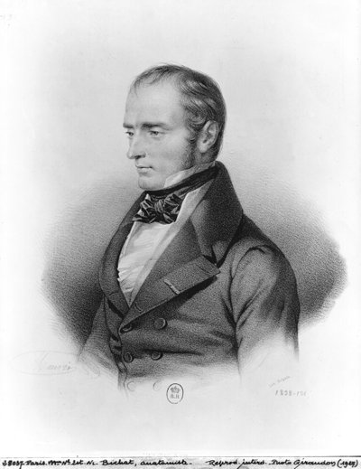 Ritratto di François Xavier Bichat inciso da François Séraphin Delpech da French School