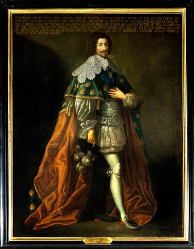 Ritratto di Francois de Bethune, Duca di Orval (1598-1678) figlio di Maximilien de Bethune, Duca di Sully (1559-1641). Dipinto anonimo del XVII secolo. Olio su tela. Menzione obbligatoria: Sully sur Loire, Castello di Sully da French School