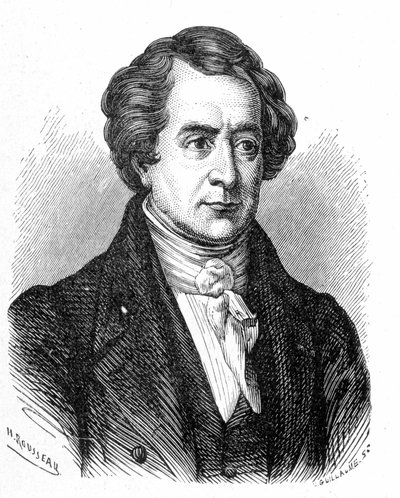 Ritratto di François Arago (1786 - 1853) - in "Album of Science; illustrious scholars; Great discoveries" 1896 da French School