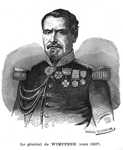 Ritratto di Freiherr Emmanuel Felix von Wimpffen. da French School