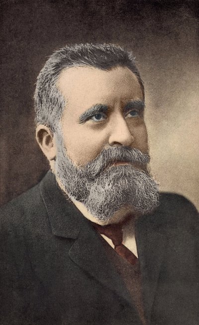 Ritratto del politico francese Jean Jaurès da French School
