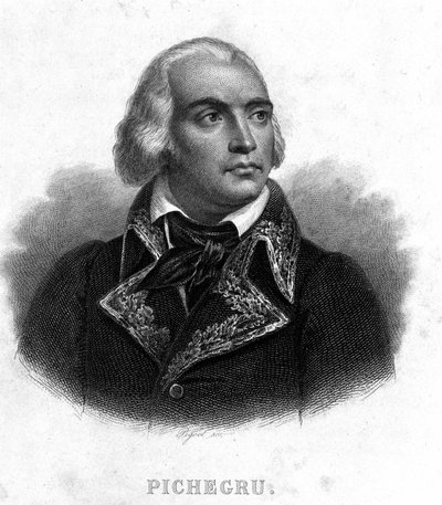 Ritratto del generale Charles Pichegru (1761 - 1804) - in "Rivoluzione francese" di Thiers. XIX secolo da French School