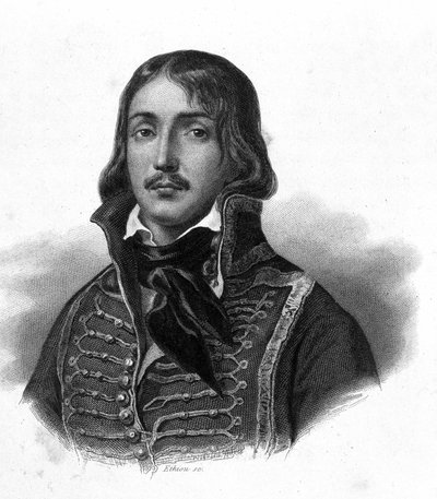 Ritratto del Generale François Séverin Marceau Desgraviers - in "Rivoluzione francese" di Thiers, XIX secolo da French School