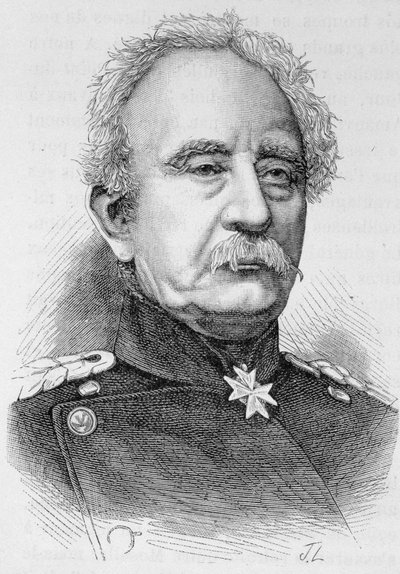 Ritratto del Generale Karl Friedrich Von Steinmetz, feldmaresciallo prussiano (1796 - 1877) - in “L